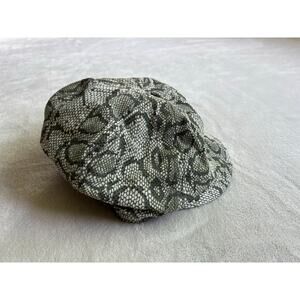 Pistil Cruz Hat Newsboy Style Cap Green Snakeskin Design‎ One Size